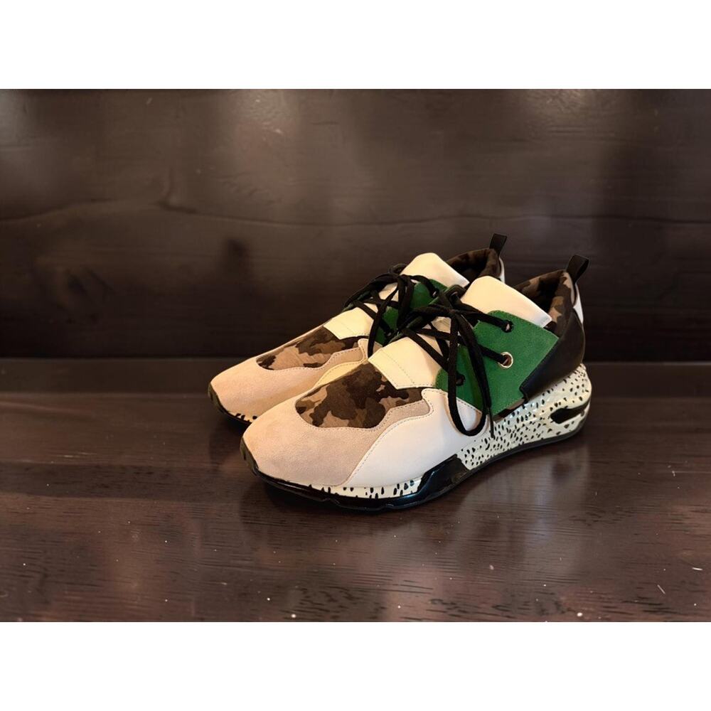 Steve Madden Ridge Cliff Men Size 12 Chunky Sneakers Camo Green Colorblock - Picture 4 of 7